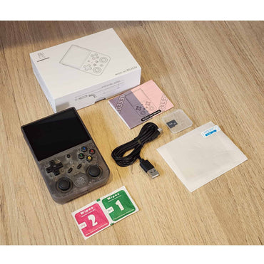 Consola Retro ANBERNIC RG353V HD con 4452 Juegos y Dual OS Negro Transparente