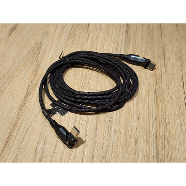 Cable USB-C a USB-C 240W Giratorio 180° con LED