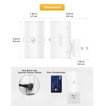 Lámpara LED Smart Nocturna con Sensor de Movimiento Pack x2