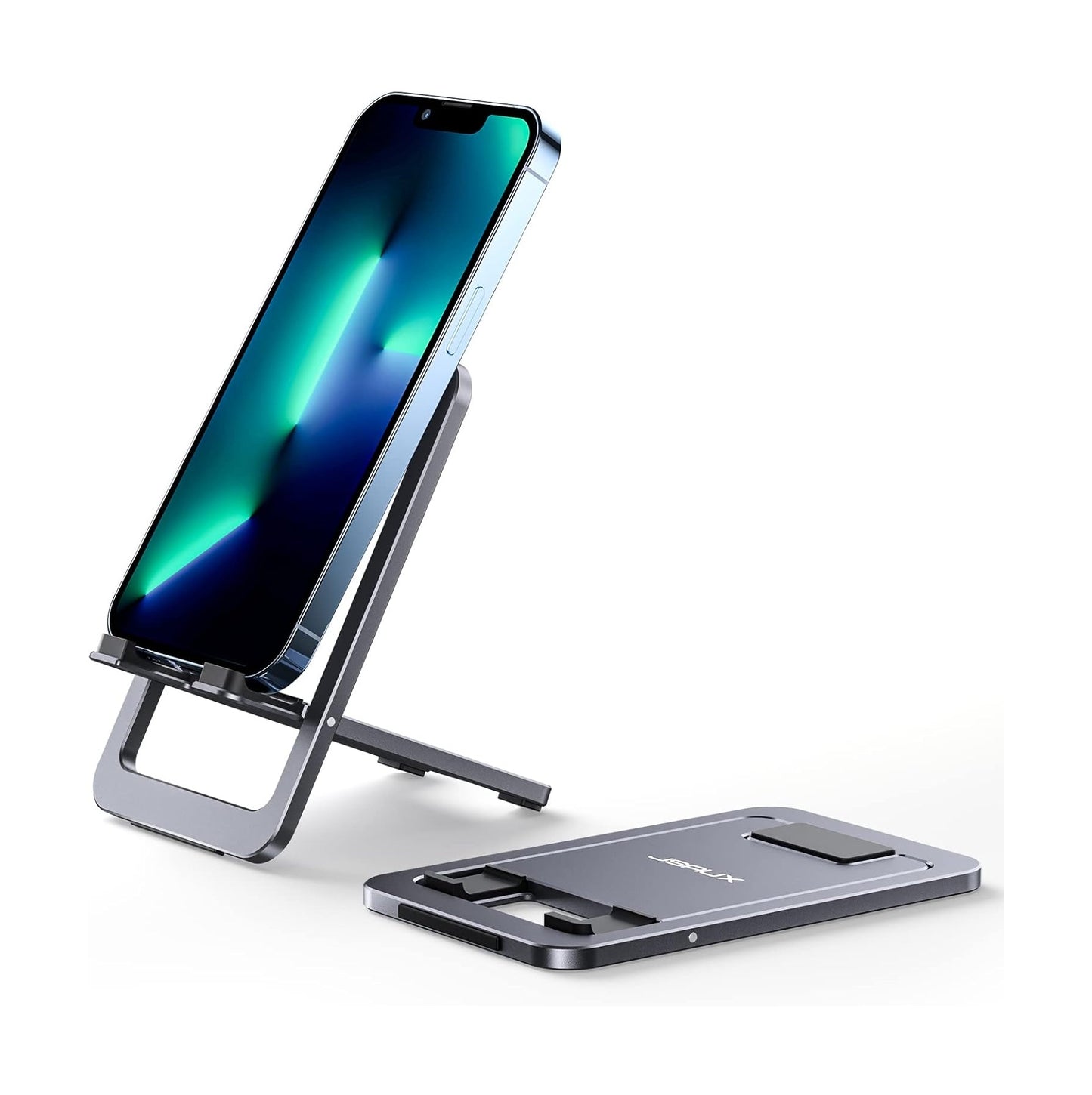 Soporte Plegable para Celular, Tablet, Consolas Portátiles y más - Aluminio - Portátil - Accesorios para Viaje, Oficina, Hogar