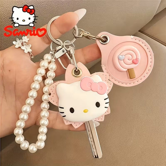 Llavero Hello Kitty Sanrio con Cubierta Protectora y Diseño Decorativo