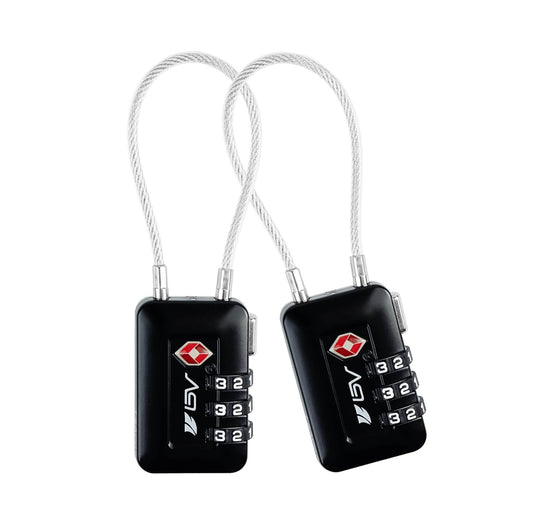 Candado de Viaje TSA con Combinación - Seguridad Total para tu Equipaje - Equipaje, Casillero Gimnasio, Maletas, Mochilas - Pack x1 - Negro