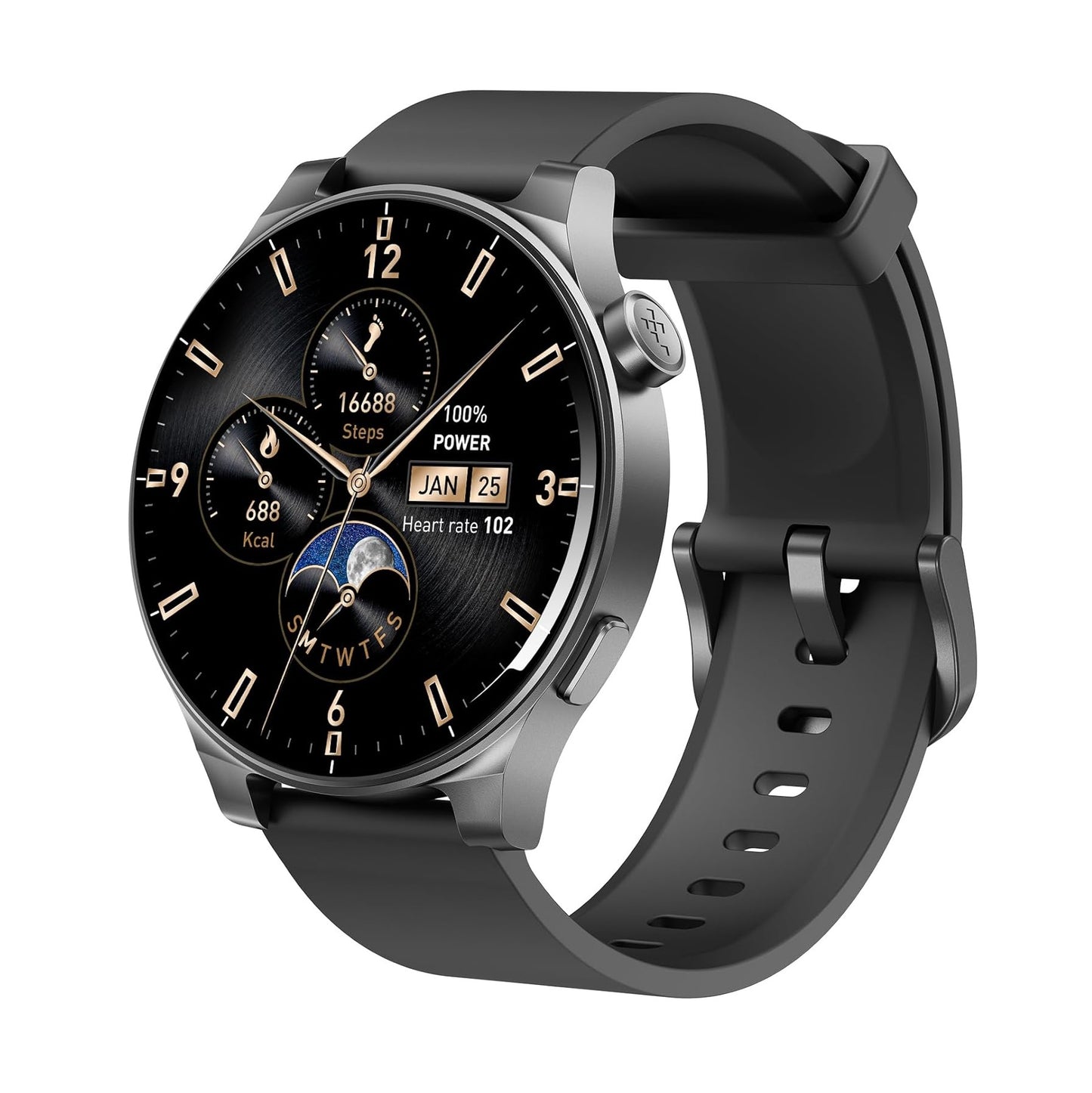 SmartWatch TOZO S5 con Pantalla AMOLED de 1.43” – Llamadas Bluetooth y Más de 100 Modos Deportivos - Negro