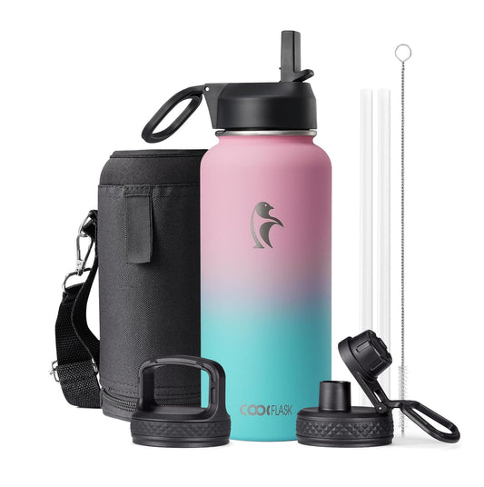 Botella Aislada de Acero PRO - 32 onzas - Fitness - Estilo y Funcionalidad en Cada Sorbo