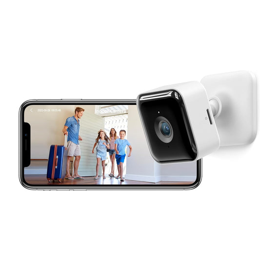 Cámara de seguridad GNCC C2 para interiores con detección de movimiento, audio bidireccional y visión nocturna