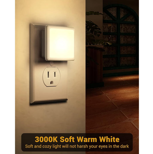 Luz LED Nocturna con Sensor de Luz Automático Pack x4
