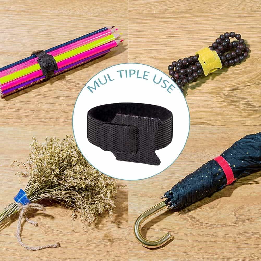 Bridas Microfibra Reutilizables 15cm 5 Colores Pack 100