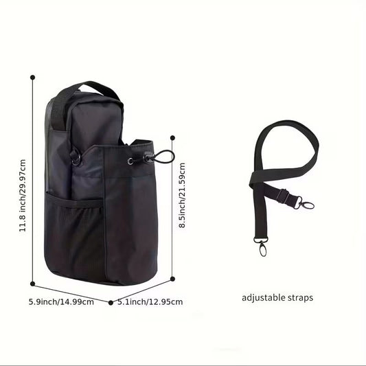Bolsa Fitness y Deportes para Botella y Accesorios Negro