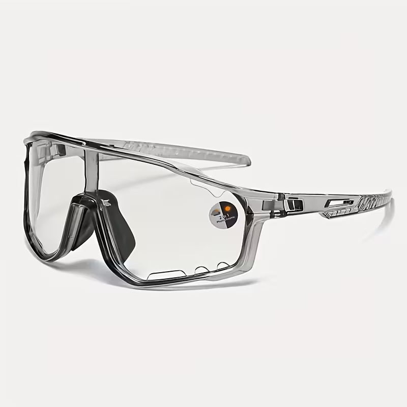 Gafas Fotocromáticas de Ciclismo Unisex - Lentes ultraligeros - Protección UV400 - Antirreflejos - Marco PC - Almohadilla Ajustable - Actividades al aire libre - Gris