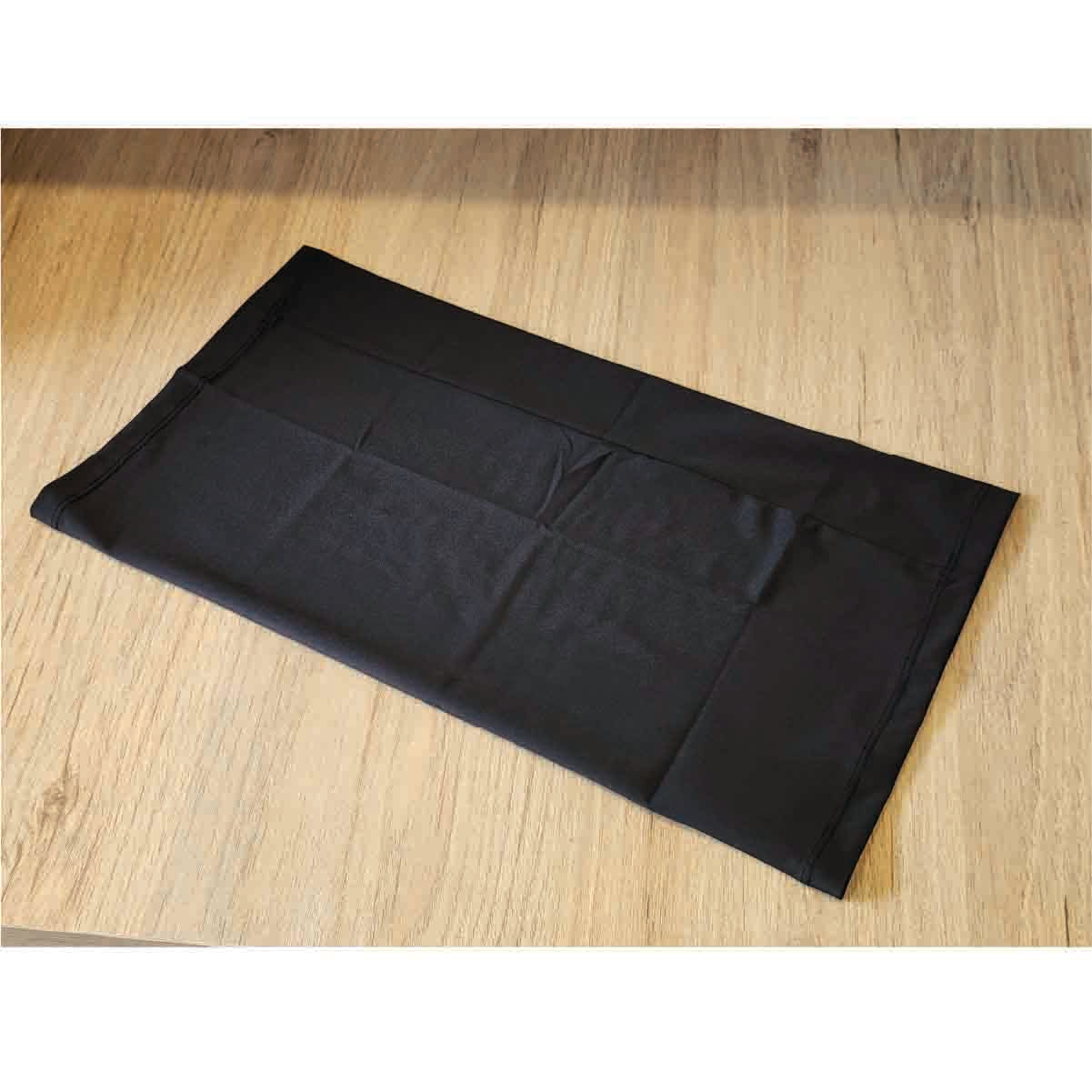 Buff flexible para cuello y cabeza - Multifuncional - Protección UV – Accesorio Unisex - Cinta Versátil - Transpirable para Ciclismo, Running, Senderismo y Deportes al Aire Libre – Negro