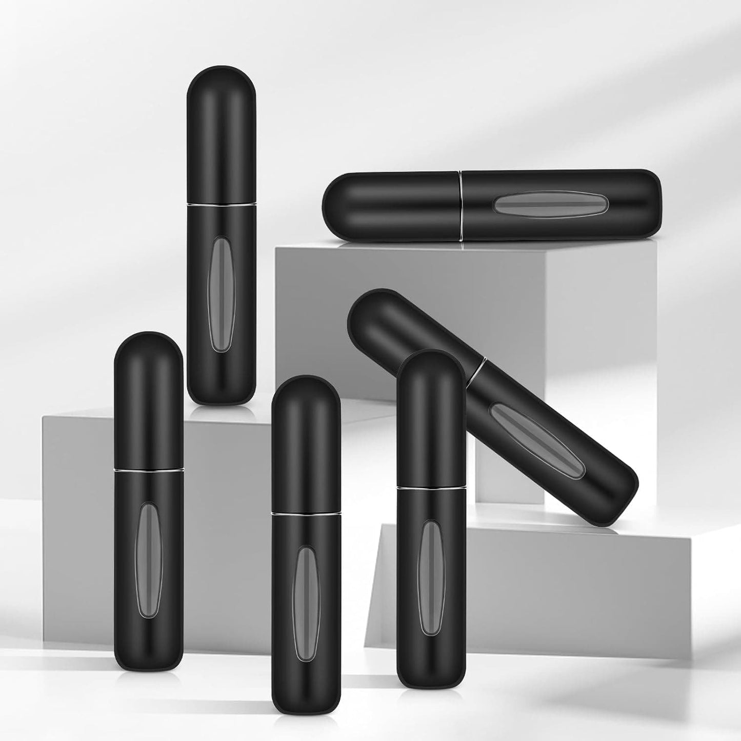 Atomizador de Perfume Mini 5ml Unisex Negro Pack x1