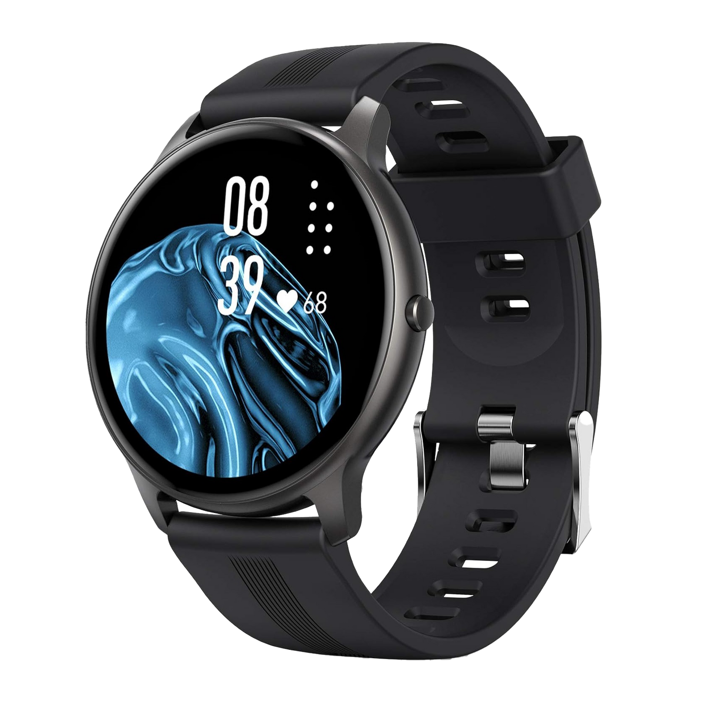 SmartWatch AGPTEK LW11 IP68 con Pantalla Táctil y Monitoreo de Salud - Negro