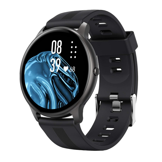 SmartWatch AGPTEK LW11 IP68 con Pantalla Táctil y Monitoreo de Salud - Negro