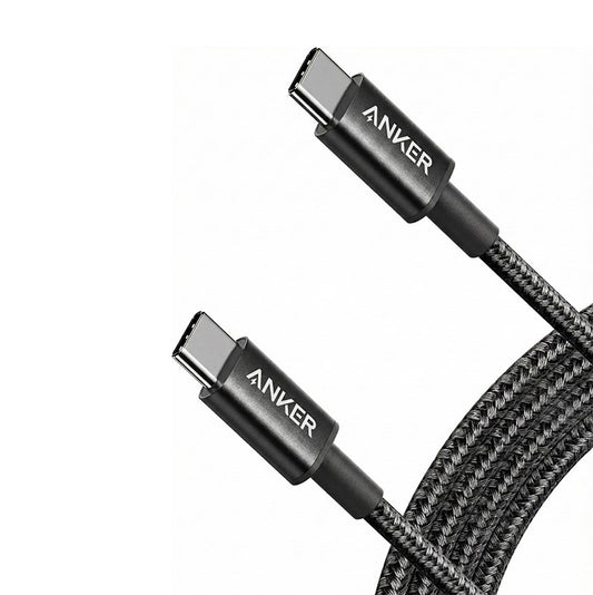 Cable USB-C a USB-C 60W Anker 1,83m Carga Rápida Negro