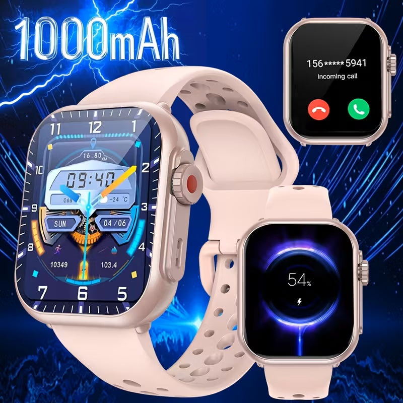 Reloj Inteligente LITTLE MEATBALL | 100+ Modos Deportivos, Llamadas Bluetooth, Batería 1000 mAh | Compatible con iPhone y Android - Rosa