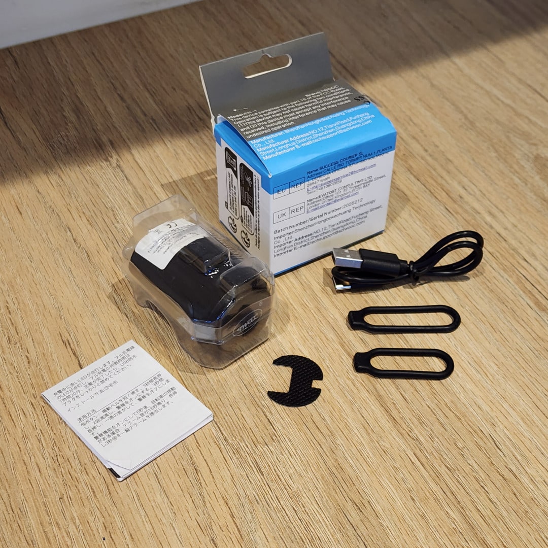 Bocina USB Recargable Bicicleta 125dB Antirrobo Impermeable Negra