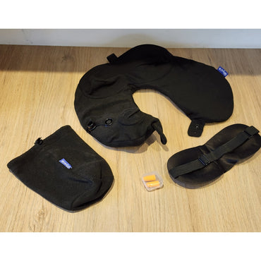 Almohada Inflable Viaje U Terciopelo Bomba Tapones y Máscara