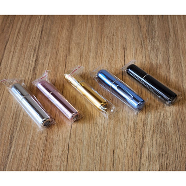 Atomizadores de Perfume Mini 5ml Unisex 5 Colores para Viaje Pack x5