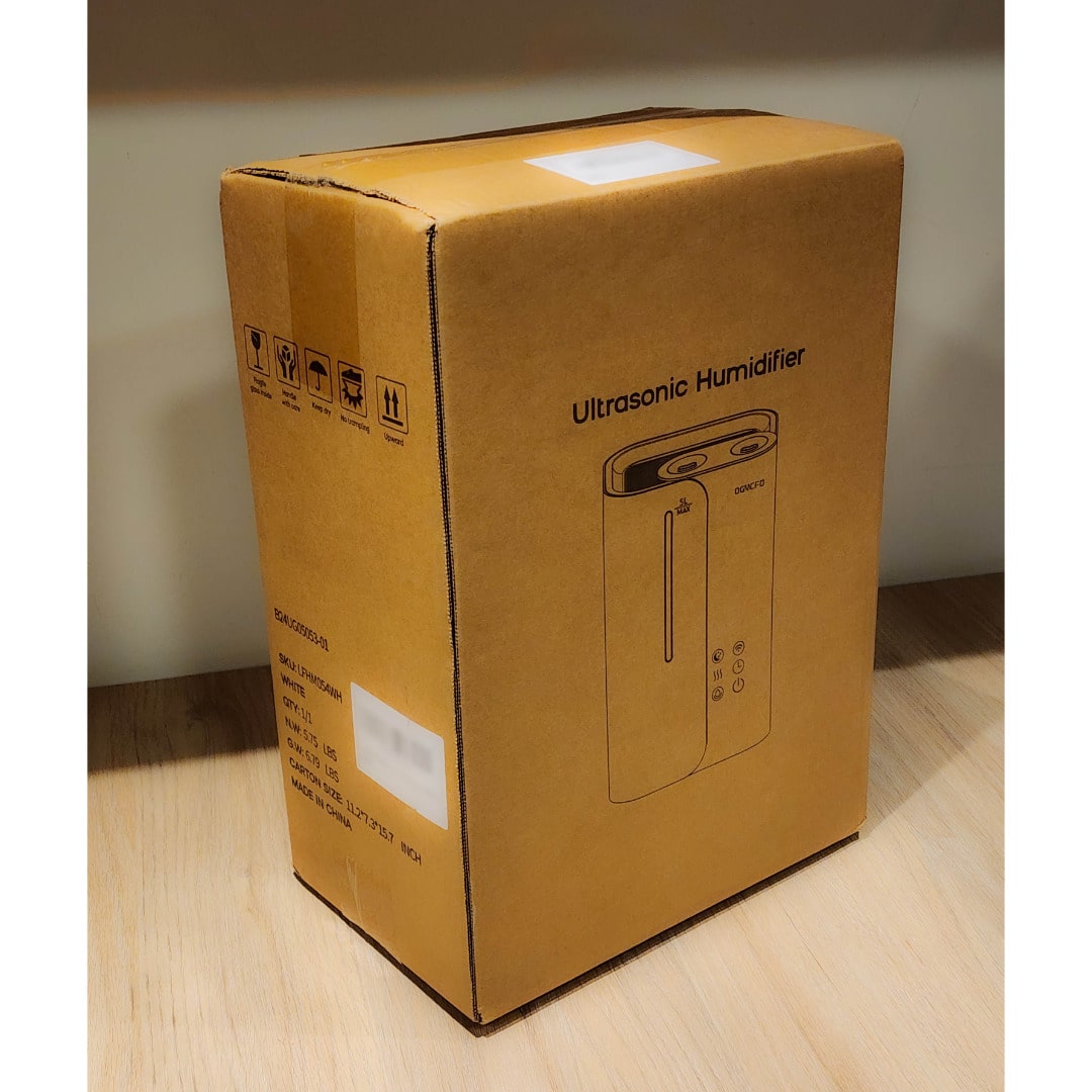 Humidificador Ultrasónico 5L Inteligente LED – Difusor Aromaterapia Negro/Blanco