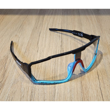 Gafas de Ciclismo Fotocromáticas Unisex – Lentes UV400 Negro/Turquesa