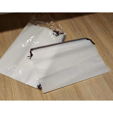 Bolsas Translúcidas Reutilizables 5pz 30x40cm Impermeables Viaje