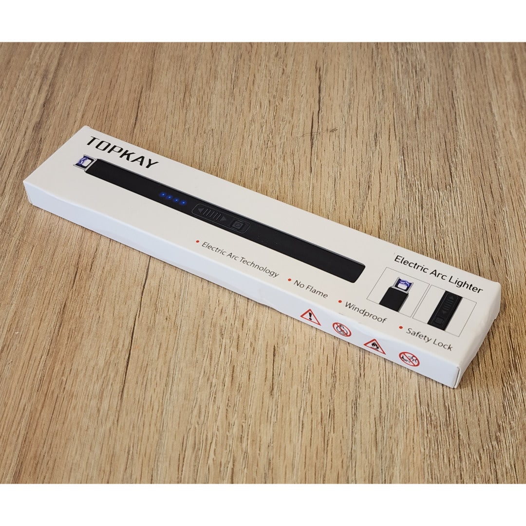 Encendedor Eléctrico USB de Plasma - Viento y Llama - Azul