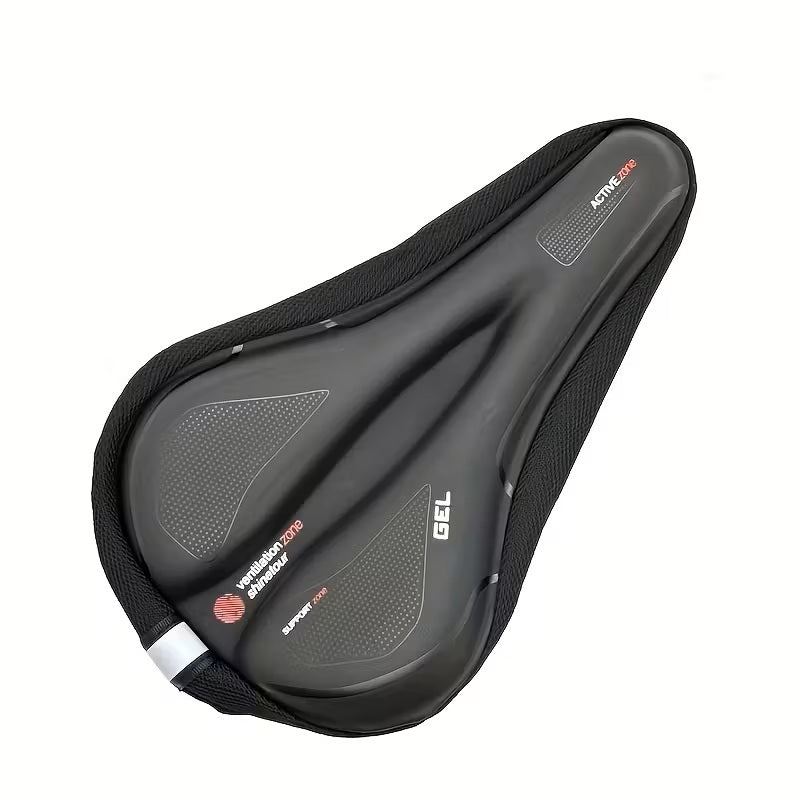 Funda Gel Asiento Bicicleta Silicona Reforzada - Negro