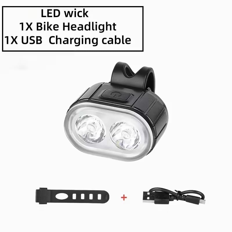 Luces LED Delantera y Trasera para Bicicleta Recargables USB