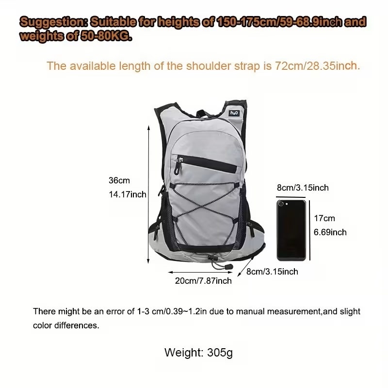 Mochila Reflectiva de Alta Visibilidad para Ciclismo y Senderismo
