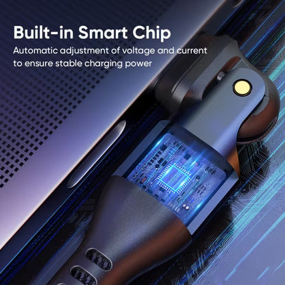 Cable USB-C a USB-C 240W Giratorio 180° con LED