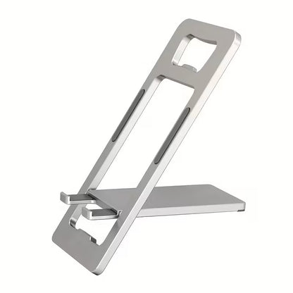 Soporte Plegable de Aluminio para Celular y Tablet con Abre Botellas