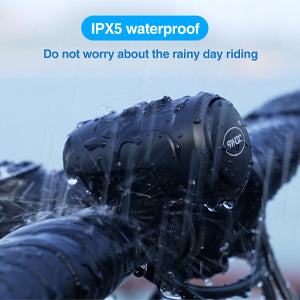 Bocina USB Recargable Bicicleta 125dB Antirrobo Impermeable Negra