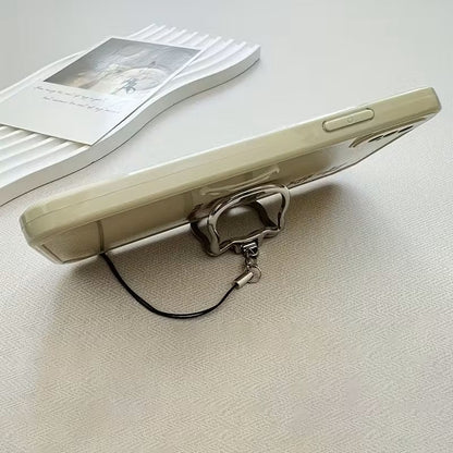 Soporte de Teléfono con Anillo Plegable Hello Kitty Sanrio Metálico para Mujer