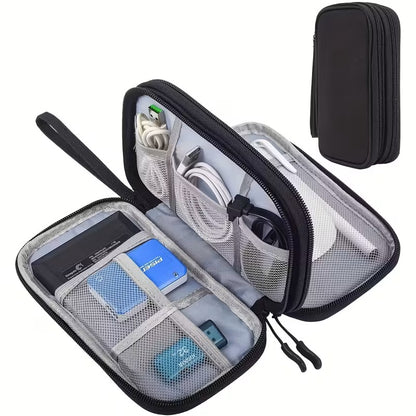 Estuche Organizador Accesorios Electrónicos Negro