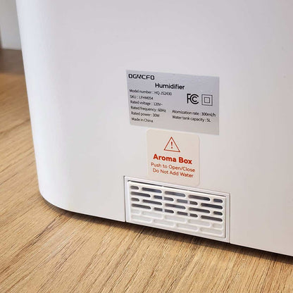 Humidificador Ultrasónico 5L Inteligente LED – Difusor Aromaterapia Negro/Blanco