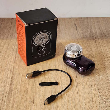 Afeitadora Eléctrica Portátil MIGUAN USB con Pantalla Digital Negra