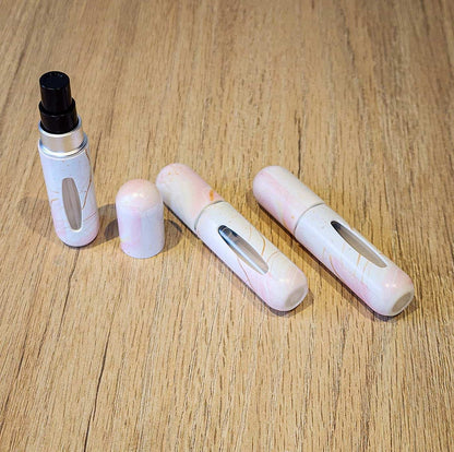 Atomizadores de Perfume Mini 5ml para Mujer Pack x3 Mármol Rosa