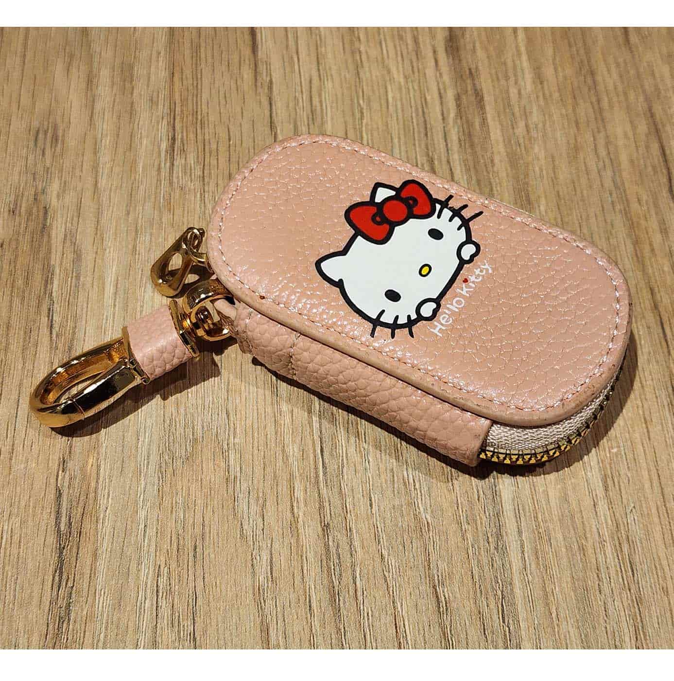Monedero Hello Kitty Sanrio de Cuero Sintético – Rosa con Cierre Dorado