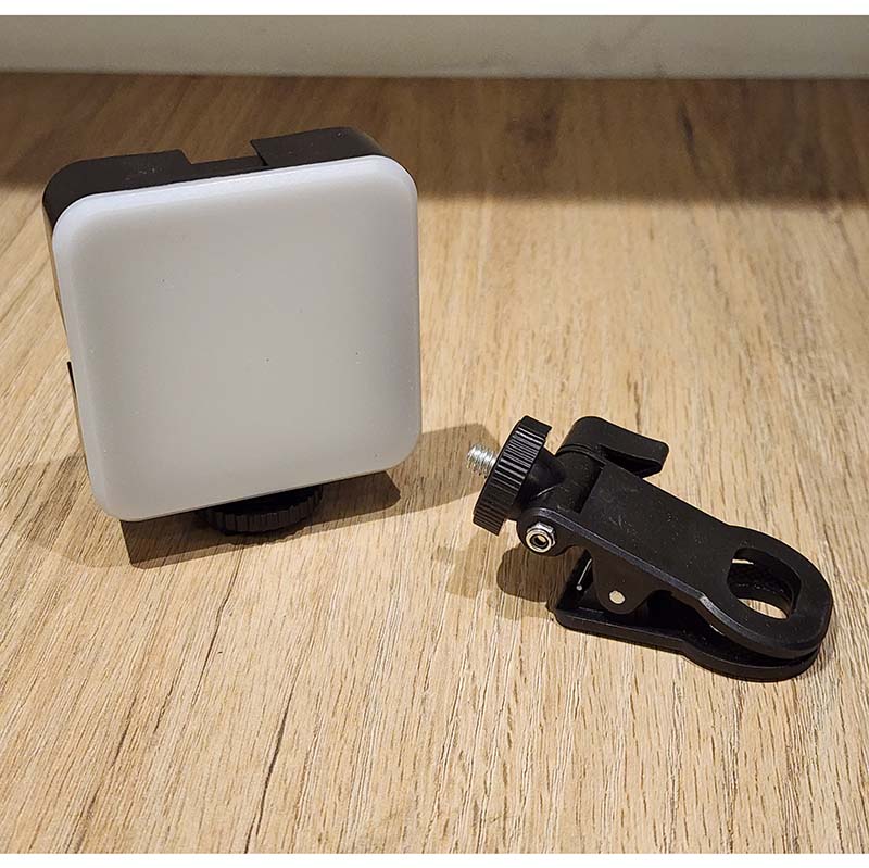 Luz de Relleno LED Portátil con Pinza para Celular y Cámara