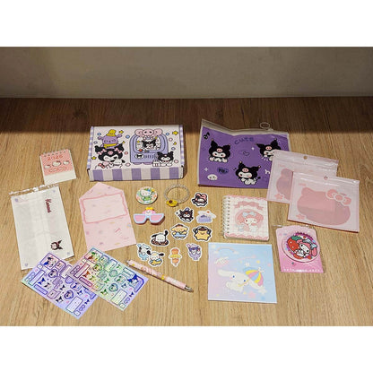 Kit de Papelería SANRIO 25 Piezas para Niñas con Bolígrafos y Cuadernos