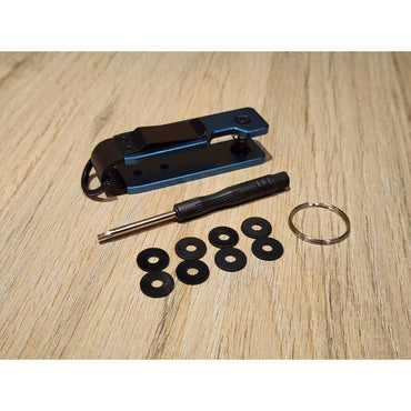 Llavero Organizador de Llaves de Aluminio Minimalista Turqueza