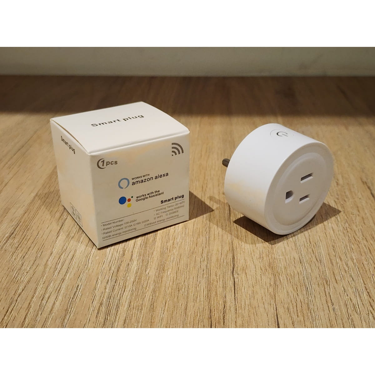 Enchufe Inteligente WiFi 10A Compatible Alexa y Celular Pack x1