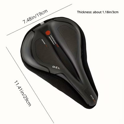 Funda Gel Asiento Bicicleta Silicona Reforzada - Negro
