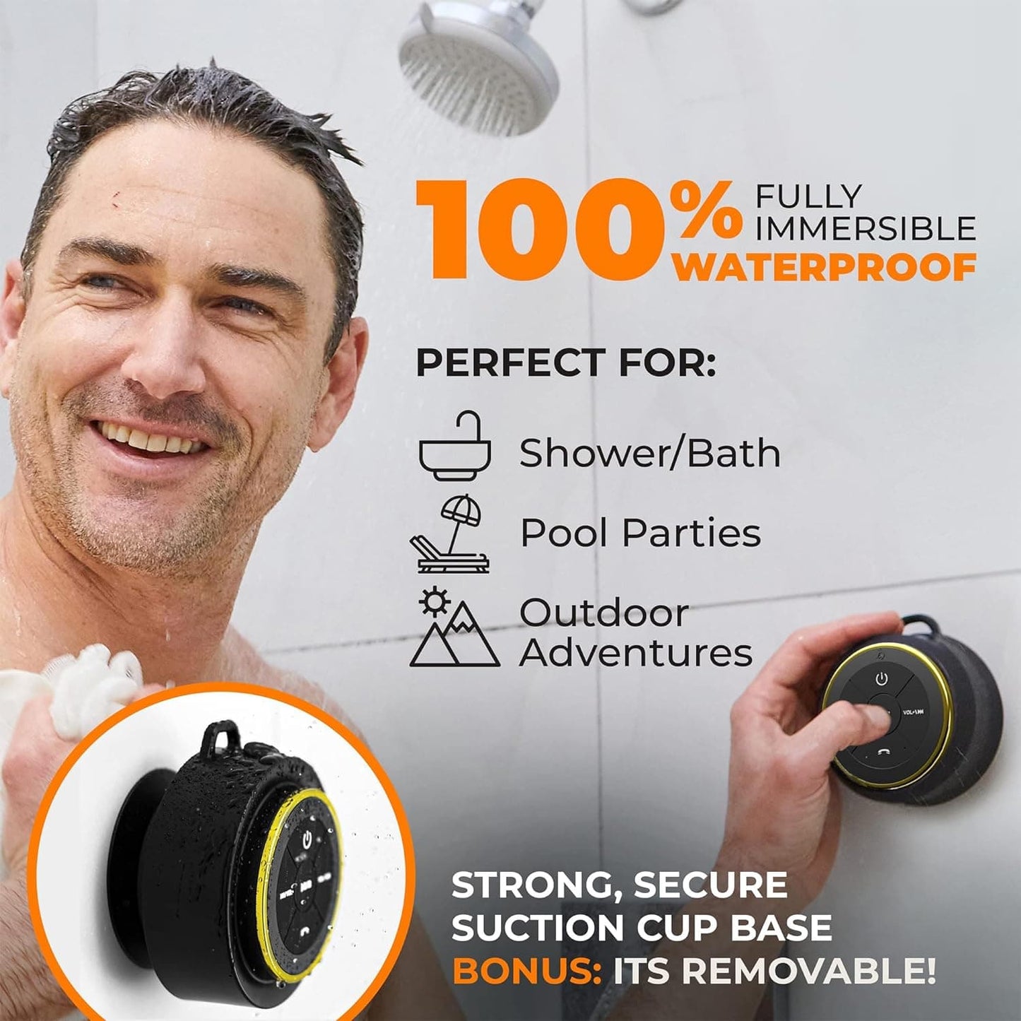 Parlante Bluetooth iFox iF012 Impermeable IP67 Ducha