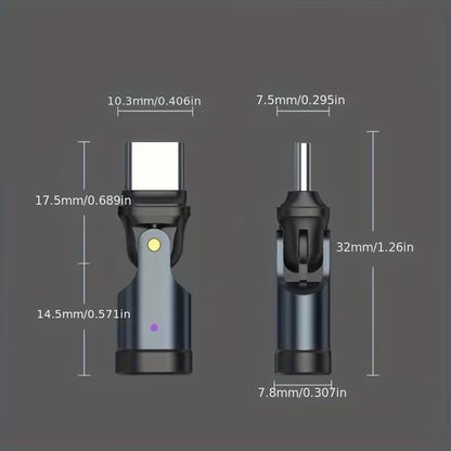 Adaptador USB-C PD 240W Giratorio 180° Alta Potencia