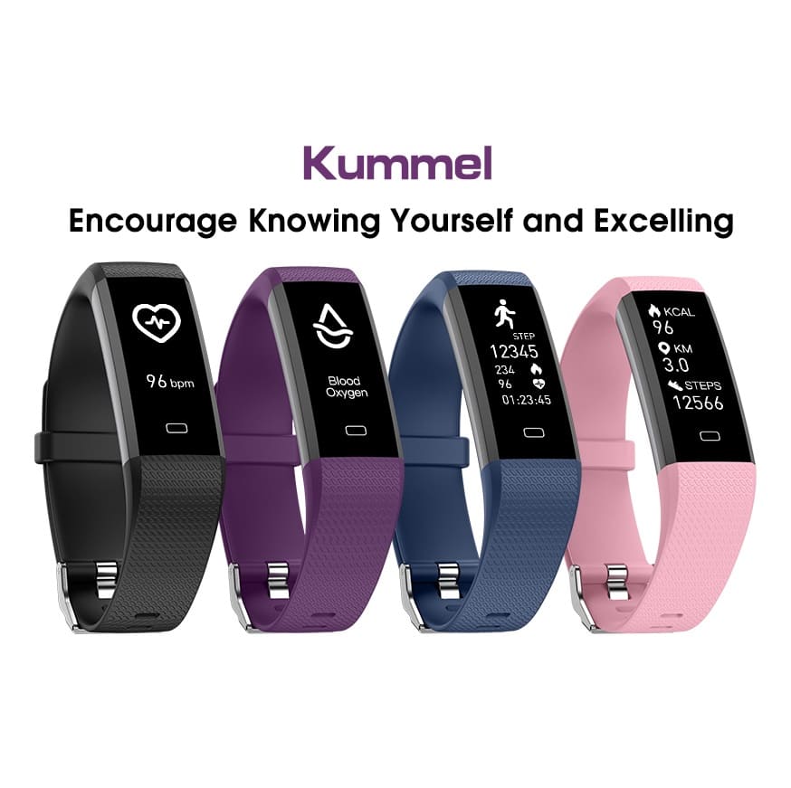 Smartwatch Fitness  Kummel con Tracker de Actividad y Monitoreo de Salud Negro
