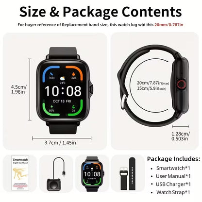 Smartwatch 1.83” con Llamadas y Monitoreo de Salud Dorado y Beige