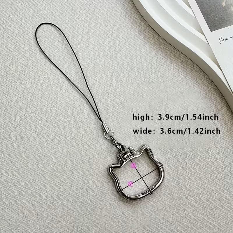 Soporte de Teléfono con Anillo Plegable Hello Kitty Sanrio Metálico para Mujer