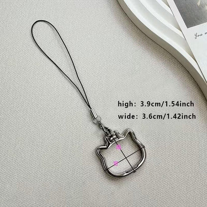 Soporte de Teléfono con Anillo Plegable Hello Kitty Sanrio Metálico para Mujer