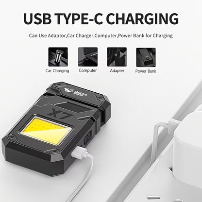 Linterna y Encendedor Eléctrico 2 en 1 Recargable USB-C para Camping